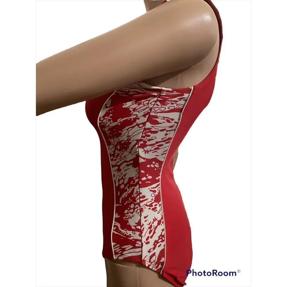 Vintage Catalina Red One Piece Swimsuit M 8/10
